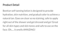 Load image into Gallery viewer, BEETTAN Self-Tanning Lotion